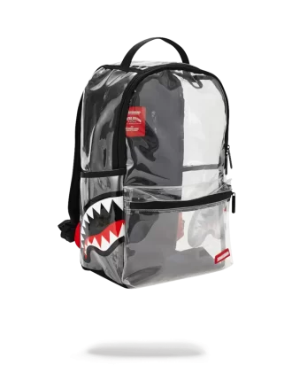 20/20 VISION DOPPEL-CARGO-SEITEN-SHARK-RUCKSACK, TRANSPARENT
