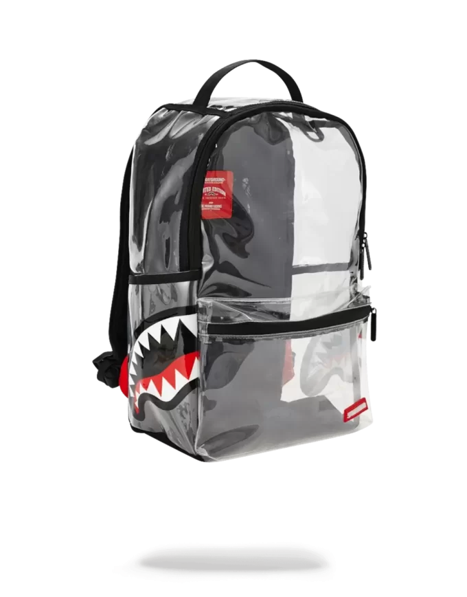 20/20 VISION DOPPEL-CARGO-SEITEN-SHARK-RUCKSACK, TRANSPARENT 20/20 VISION DOPPEL-CARGO-SEITEN-SHARK-RUCKSACK, TRANSPARENT