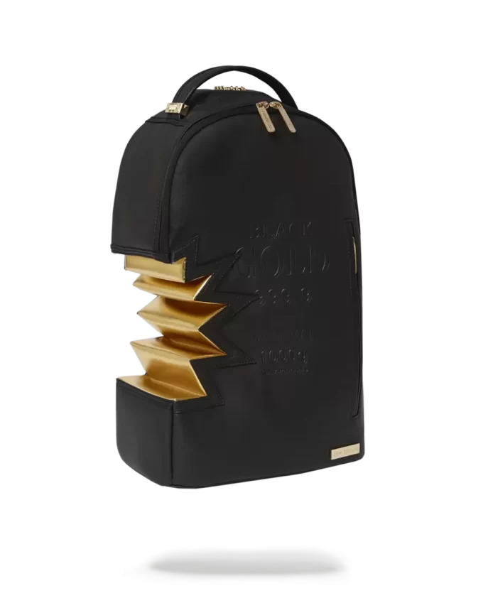 A.i.3 SHARK BITE BLACK GOLD RUCKSACK (DLXV) A.i.3 SHARK BITE BLACK GOLD RUCKSACK (DLXV)