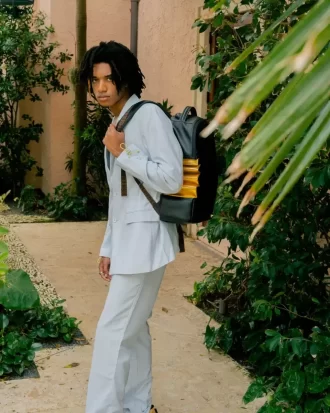 A.i.3 SHARK BITE BLACK GOLD RUCKSACK (DLXV)