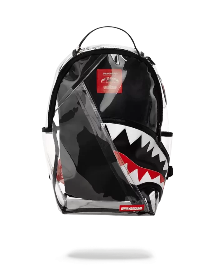 ANGLED 20/20 VISION SHARK TRANSPARENTER RUCKSACK