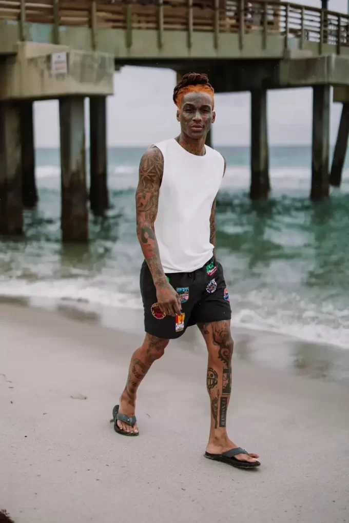 Badeshorts für globale Mogule und Milliardäre