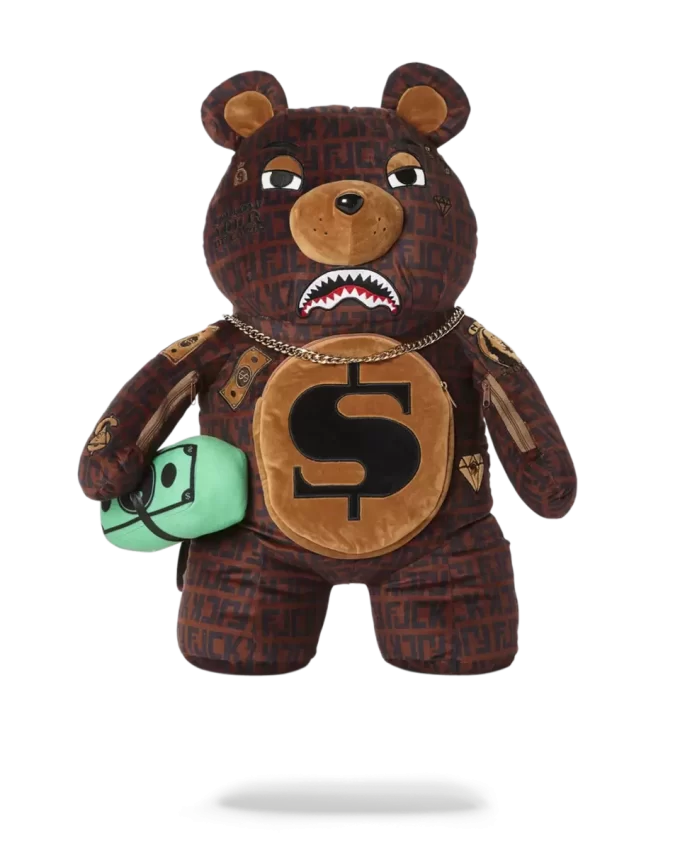 BELEIDIGTER MONEYBEAR TEDDYBÄR-RUCKSACK