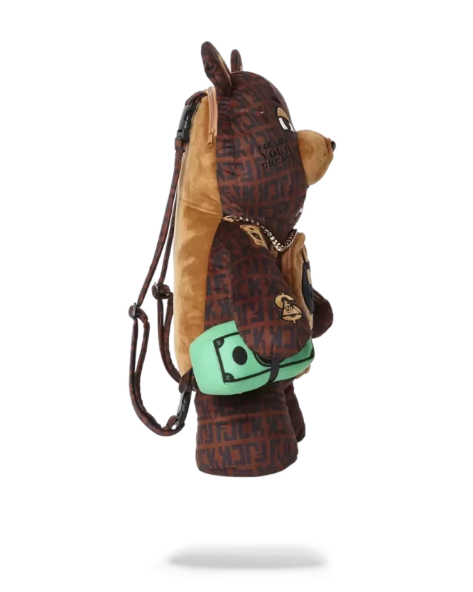 BELEIDIGTER MONEYBEAR TEDDYBÄR-RUCKSACK