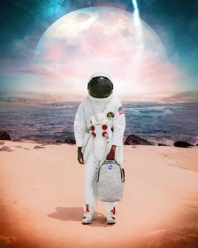 Betreten Sie die Zukunft – NASA-Kooperation: Mondhai (3D-geformt)