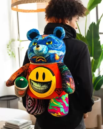 BÖSEWICHT MONEY BEAR TEDDYBÄR RON ENGLISCHE AUSGABE RUCKSACK