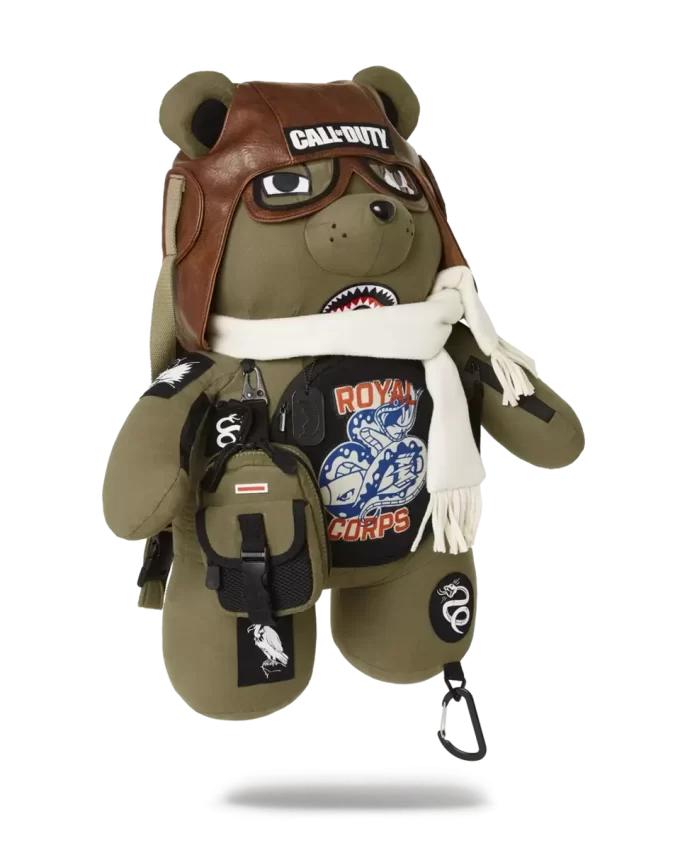 Call of Duty Aviator Furchtloser Geldbär Teddybär Rucksack