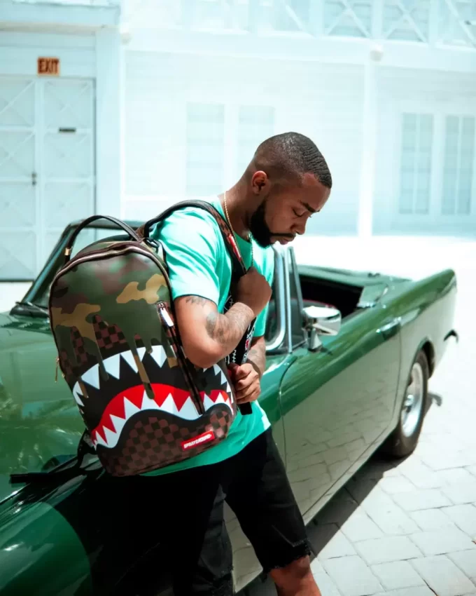 CAMO DRIP SHARKS IN PARIS RUCKSACK (DLXV)