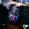 CAZZU IRIDESCENT CUT & SEW SPIDER SKULL SHARK RUCKSACK (DLXV)