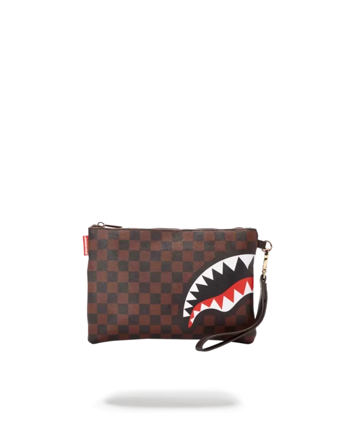 CHECKS IN CAMOFLAUGE CROSSOVER CLUTCH