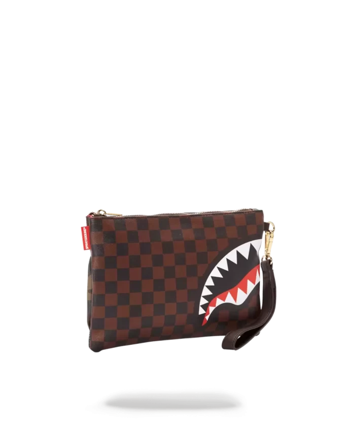 CHECKS IN CAMOFLAUGE CROSSOVER CLUTCH