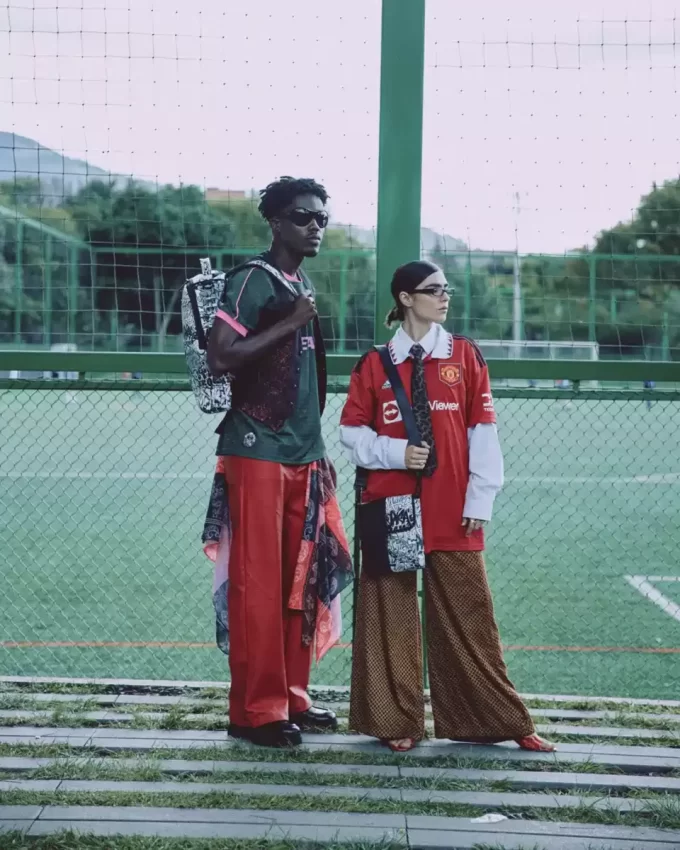 Dark Wave Messenger Bag