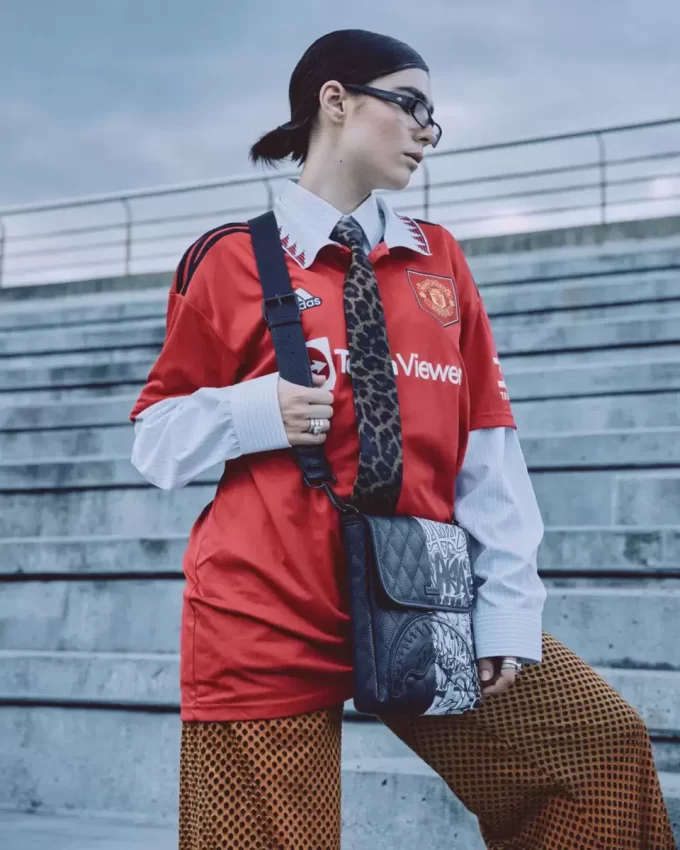 Dark Wave Messenger Bag