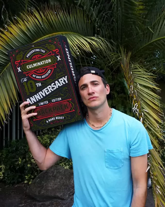 Der 10-Jahres-Hustle-Rucksack. Überraschungsbox. Nummeriert 1 von 100.