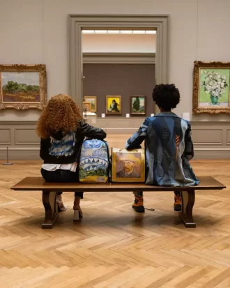 Der MET Van Gogh Weizenfeld mit Zypressen Rucksack