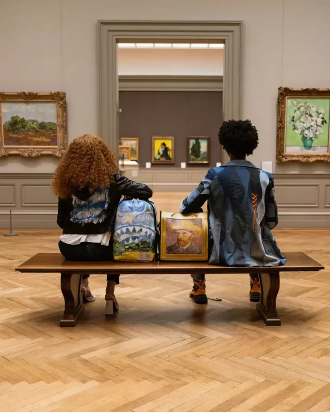 Der MET Van Gogh Weizenfeld mit Zypressen Rucksack