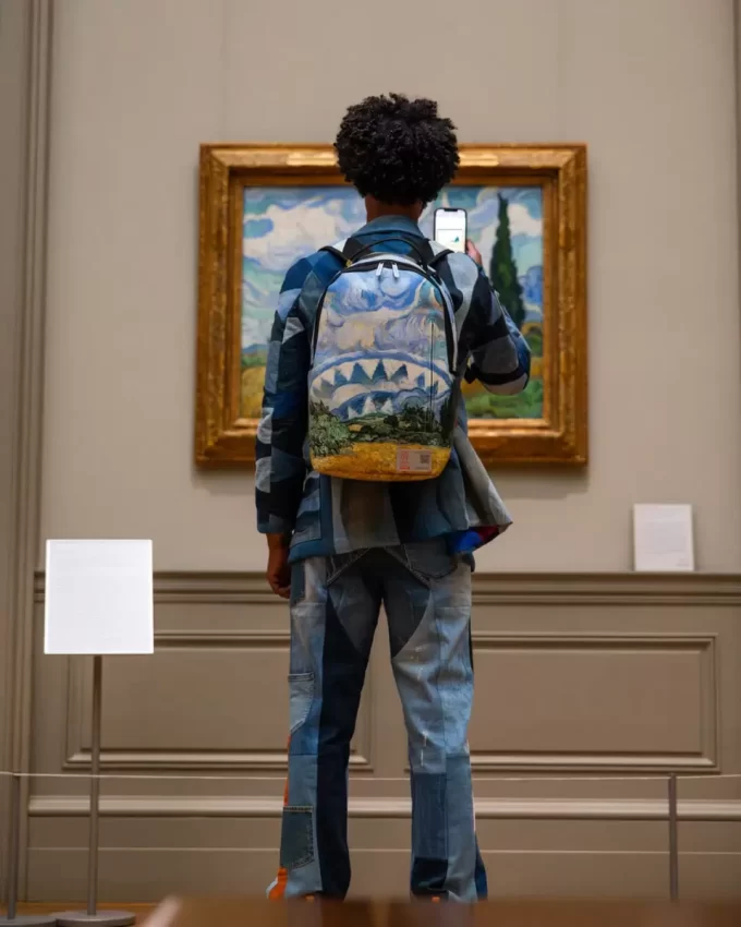 Der MET Van Gogh Weizenfeld mit Zypressen Rucksack
