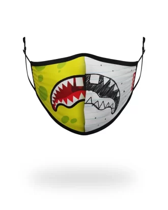 Doodlebob Split Shark Gesichtsmaske für Erwachsene, formangepasst