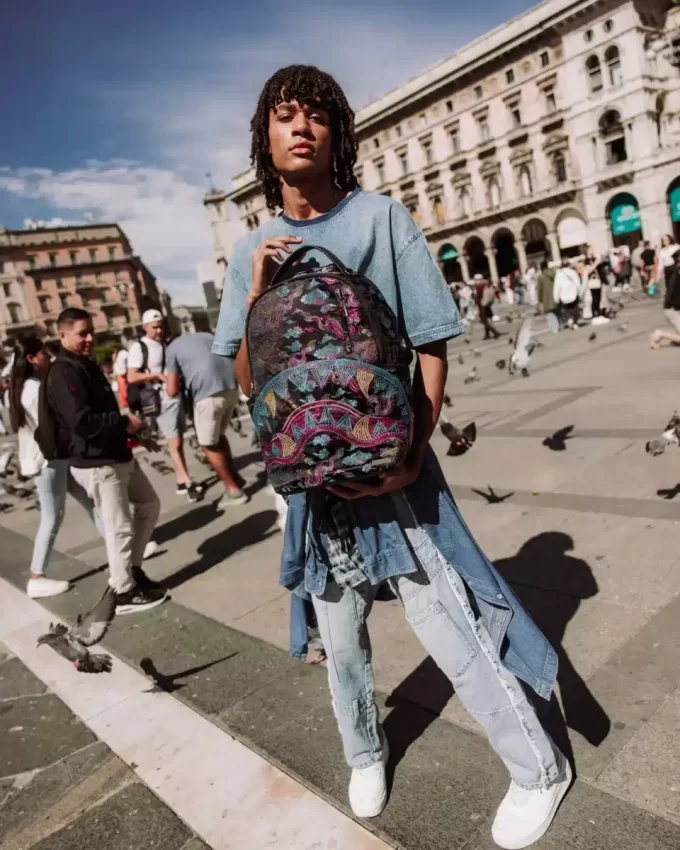 EMBROIDERED DRAGONS DLX RUCKSACK