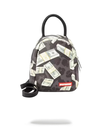 GELD AUF SCHWARZER MINI MIT LEOPARDENMUSTER