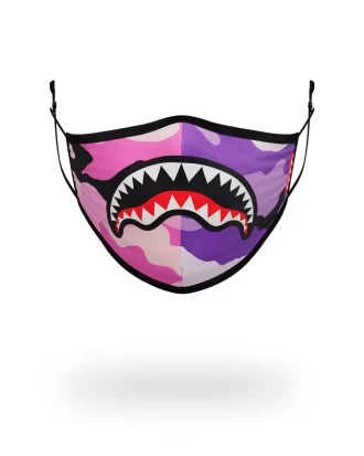 GESICHTSMASKE FÜR ERWACHSENE MIT GETRENNTEM TARNMOTOR, FORMANSCHLIESSEND