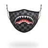 Gesichtsmaske mit dem Motiv „Sharks in Paris“ (grau) – eng anliegend Gesichtsmaske mit dem Motiv „Sharks in Paris“ (grau) – eng anliegend