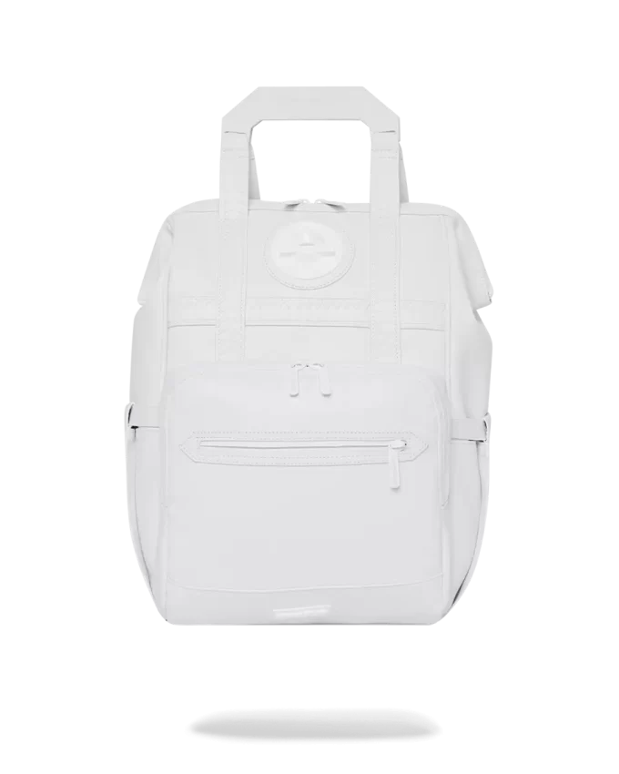 HEAVY METAL SHARK WHITE OUT BIZ TOP OPENER RUCKSACK