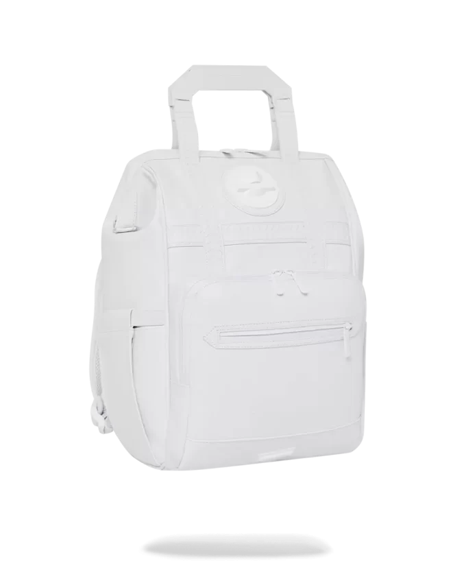 HEAVY METAL SHARK WHITE OUT BIZ TOP OPENER RUCKSACK