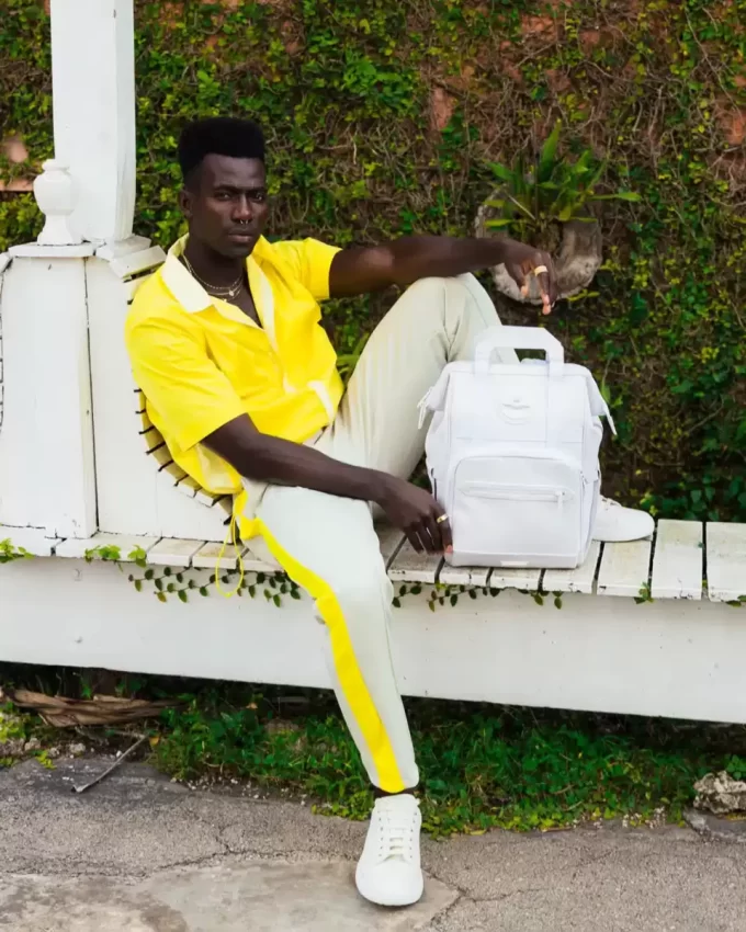 HEAVY METAL SHARK WHITE OUT BIZ TOP OPENER RUCKSACK