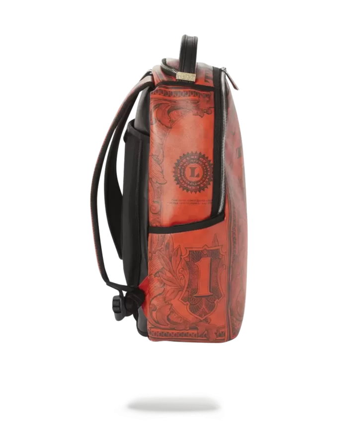 IN GOD WE TRUST ROTER RUCKSACK (EINZELSTÜCK)