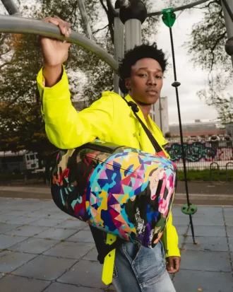 IN SCHNITTE UND GEWÜRFELTE TARN-RUCKSACK