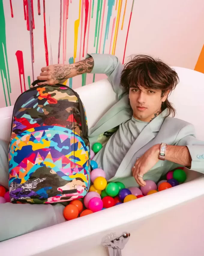 IN SCHNITTE UND GEWÜRFELTE TARN-RUCKSACK