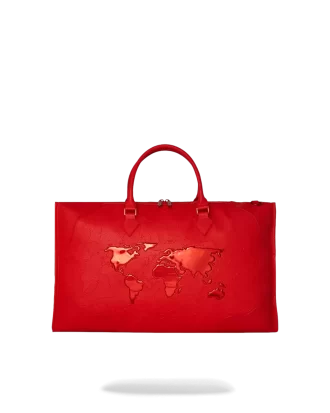 JAMES ERSTE KLASSE RUBINROTE PYRAMIDE GROSSE DUFFLE