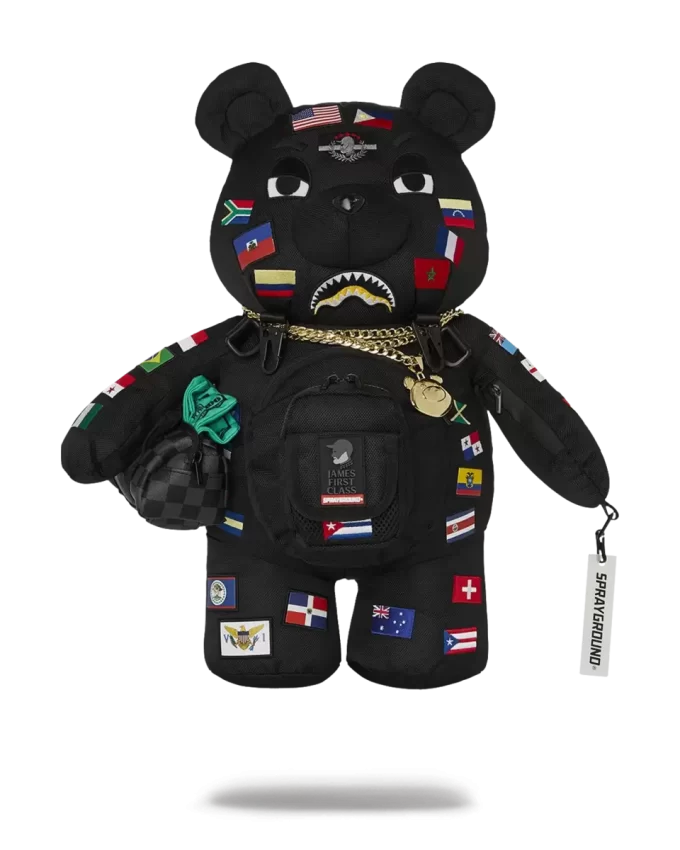 JAMES ERSTKLASSIGER GLOBAL FLAGS MONEYBEAR RUCKSACK