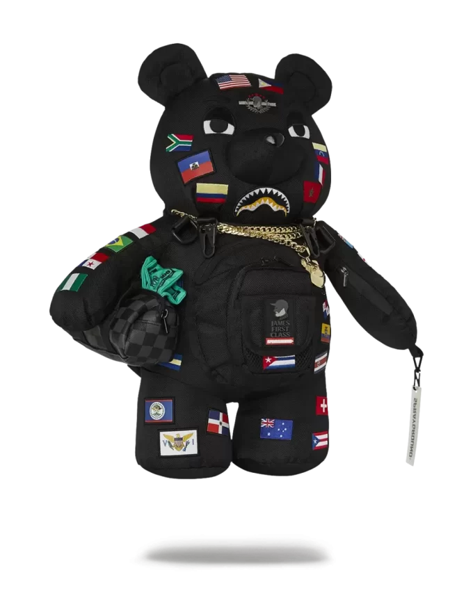 JAMES ERSTKLASSIGER GLOBAL FLAGS MONEYBEAR RUCKSACK