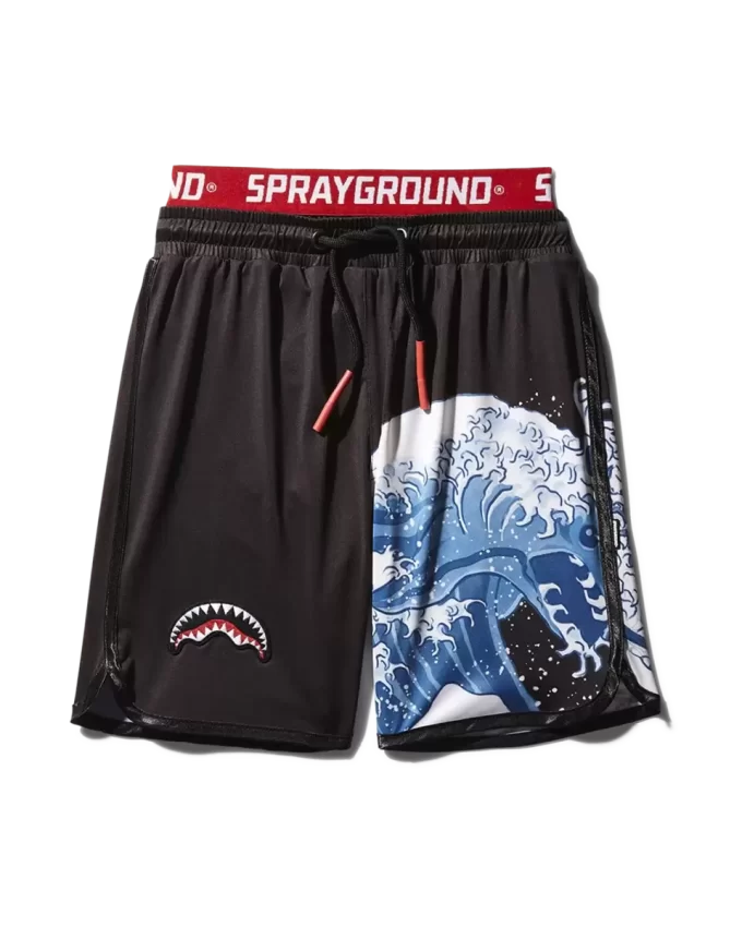 JAPAN WAVE BADEHOSE FÜR KINDER (SCHWARZ)