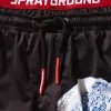 JAPAN WAVE BADEHOSE FÜR KINDER (SCHWARZ)