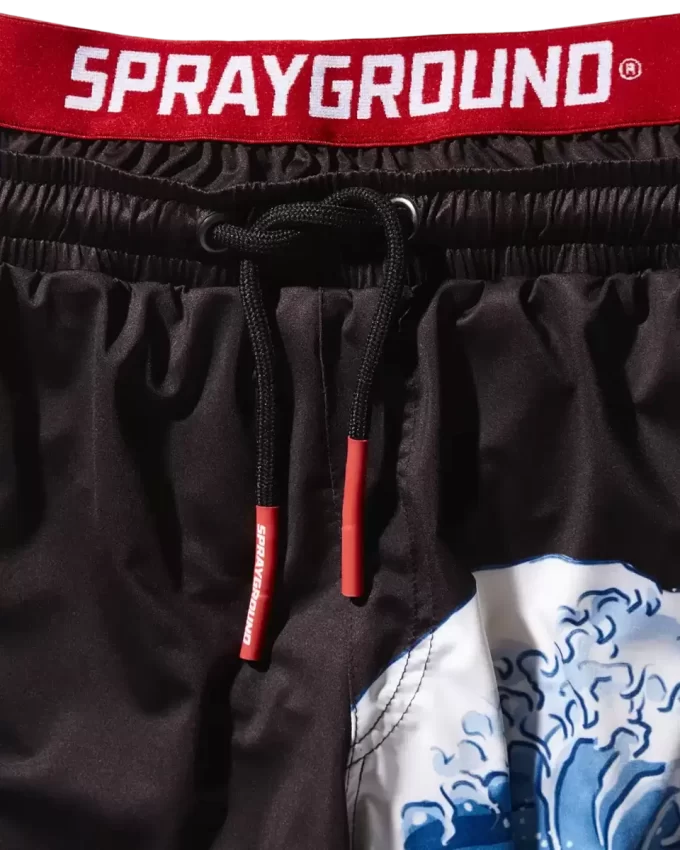 JAPAN WAVE BADEHOSE FÜR KINDER (SCHWARZ)