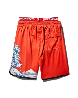 JAPAN WAVE CORTO BADEHOSE (ROT)