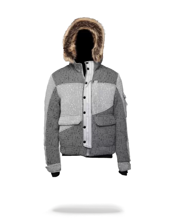 Japanische gestreifte Strickjacke