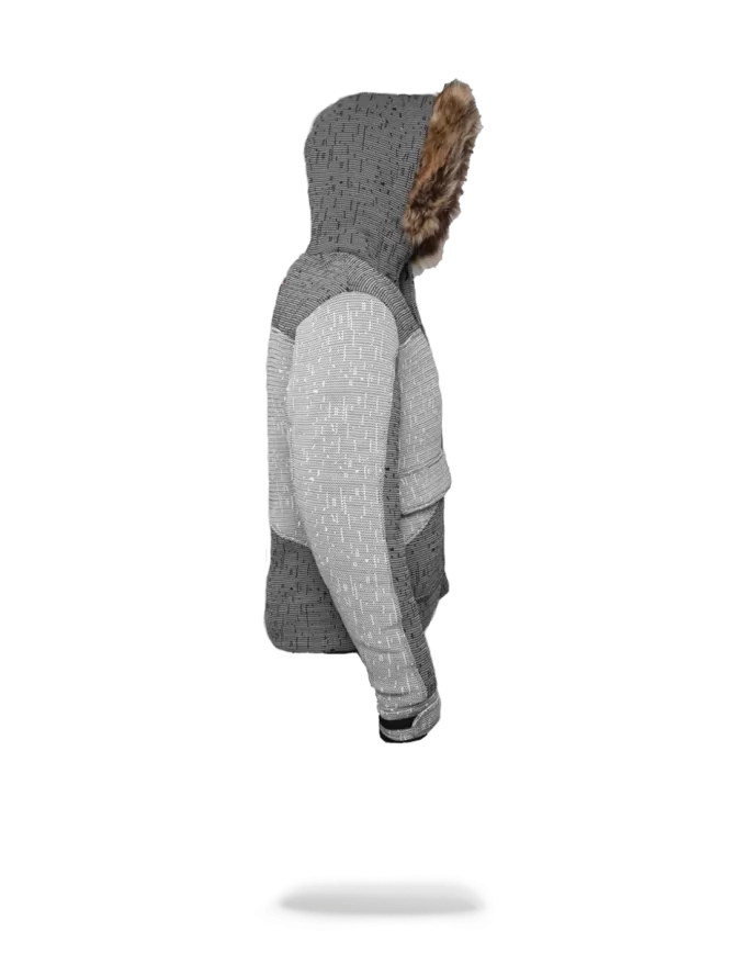 Japanische gestreifte Strickjacke