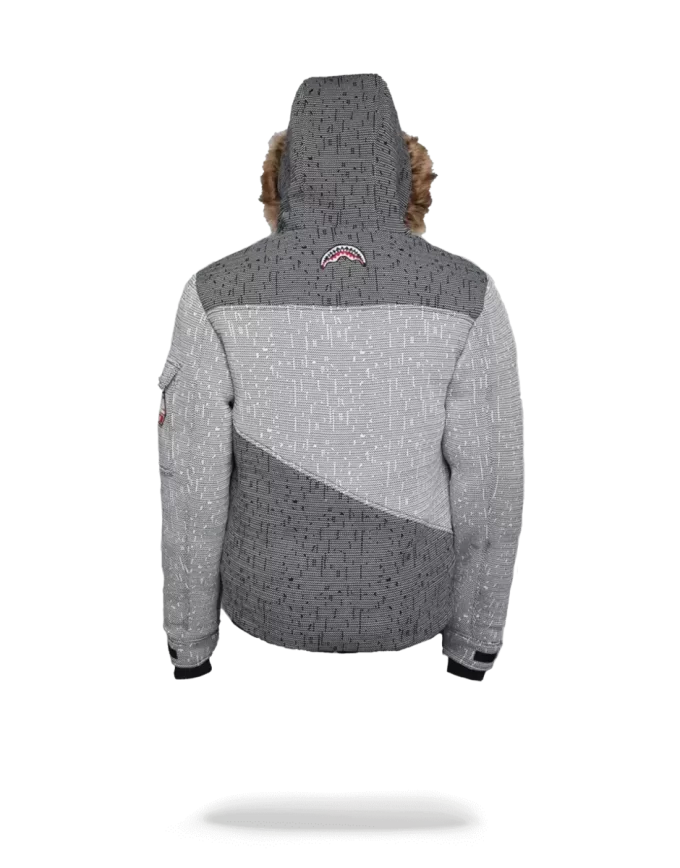 Japanische gestreifte Strickjacke