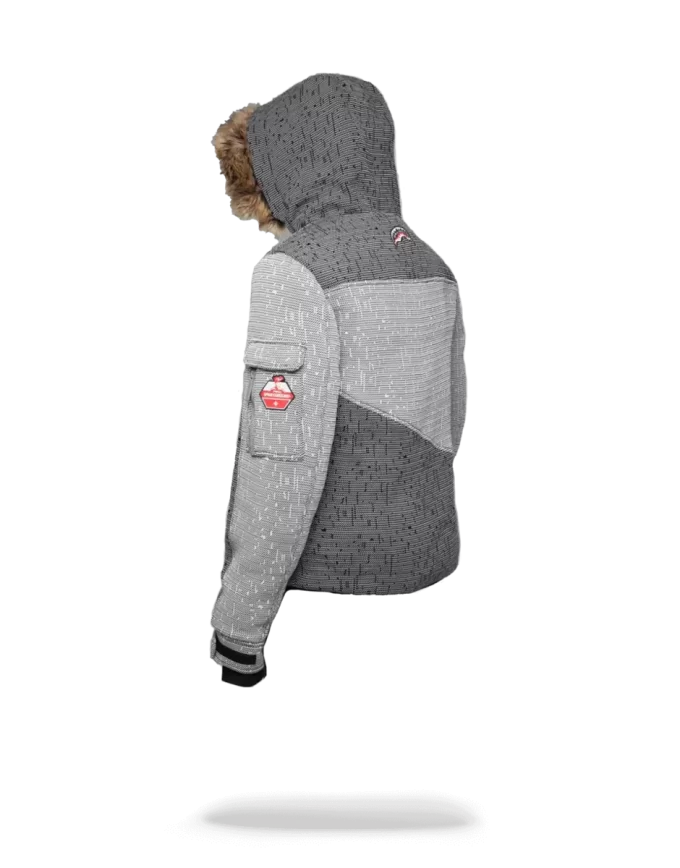 Japanische gestreifte Strickjacke