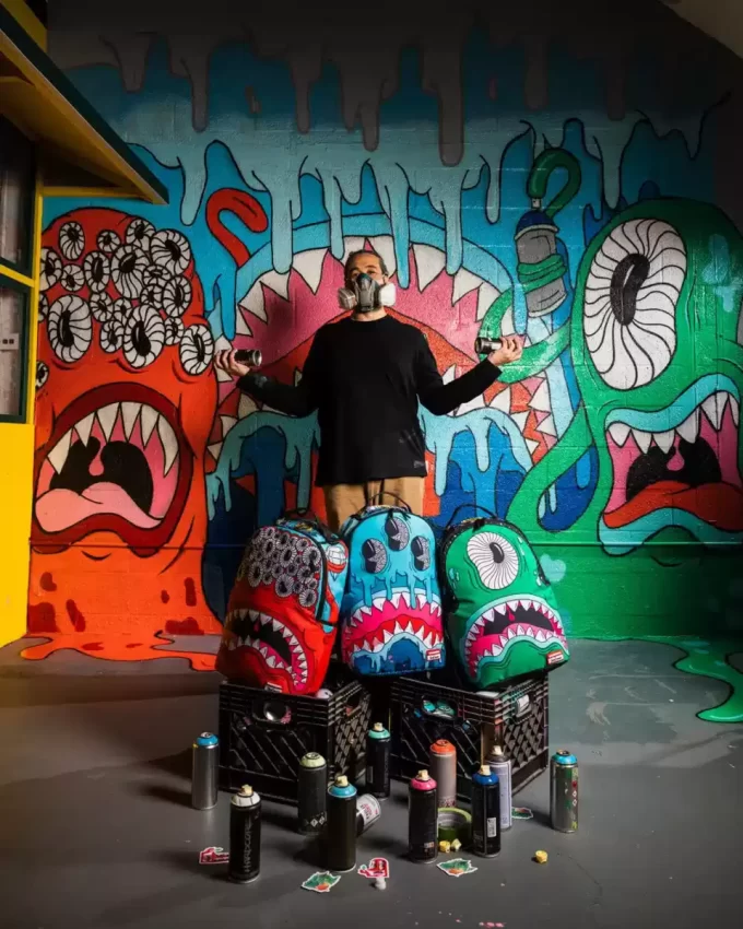 JORGE RODRIGUEZ THE ARTIST COLLAB BLINKY SHARK RUCKSACK