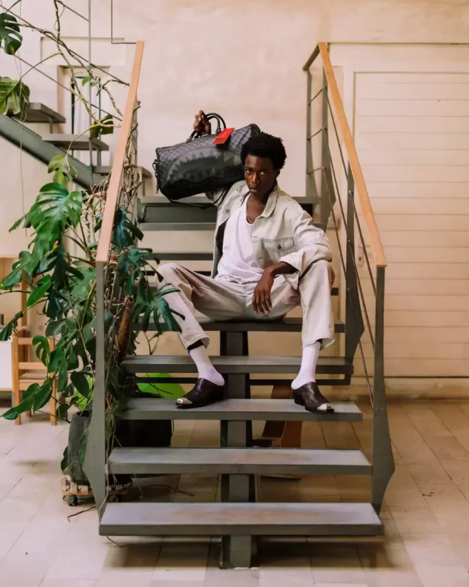 Kater-Tropfen-Check-Duffel