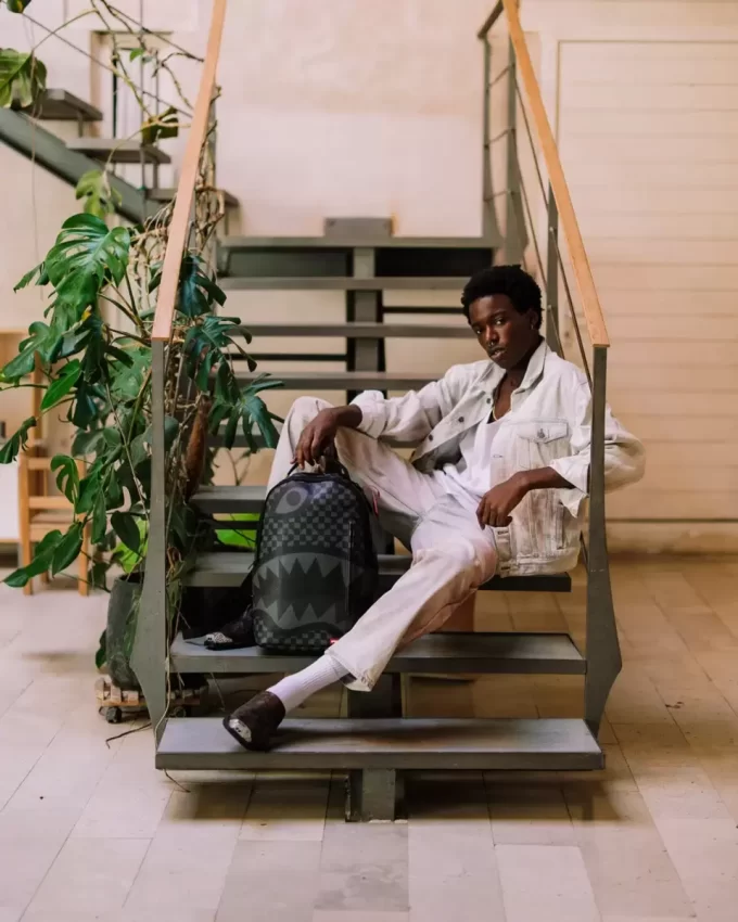 Kater-Tropfen-Check-Rucksack