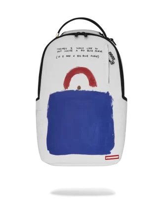 KEITH HARING GROSSE BLAUE GELDBÖRSE KUNSTRUCKSACK