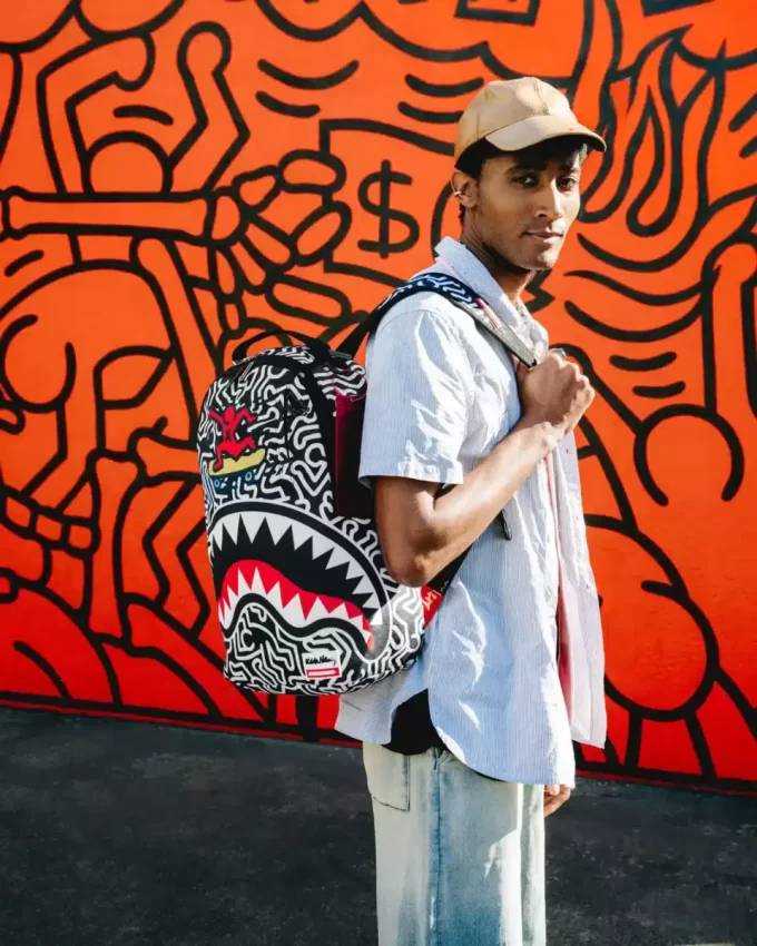 KEITH HARING SKATER SHARK DLXSR RUCKSACK