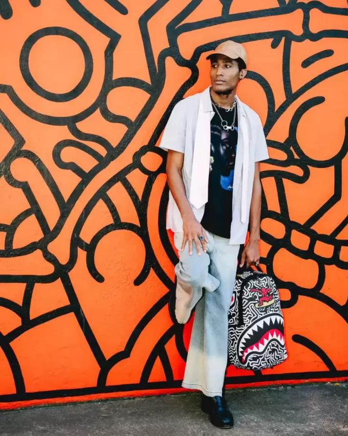 KEITH HARING SKATER SHARK DLXSR RUCKSACK