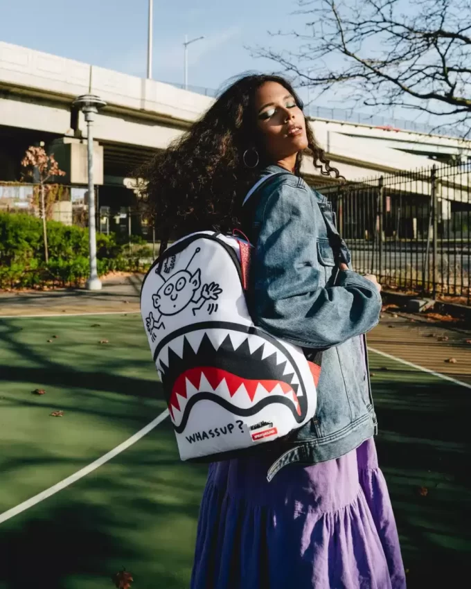 KEITH HARING WHASSUP ALIEN DLX RUCKSACK